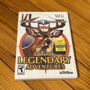 Cabelas Legendary Adventures Nintendo Wii‎ Activision Hunting Game RVL P RCUE